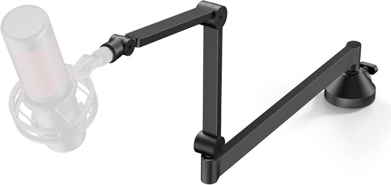 InnoGear ذراع ميكروفون منخفض الارتفاع، ذراع ميكروفون دوار 360° قابل للطي مع محول 3/8" إلى 5/8" لميكروفونات Fifine AM8 K669B Blue Yeti HyperX QuadCast SoloCast AT2020 وغيرها من الميكروفونات - Image 1
